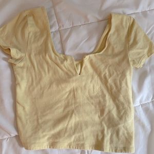 Yellow Crop Tee